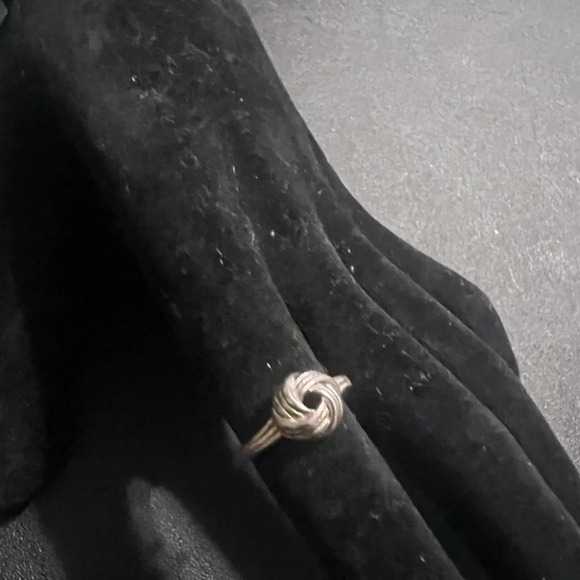 Sterling Silver Twisted Knot Ring - Picture 1 of 7